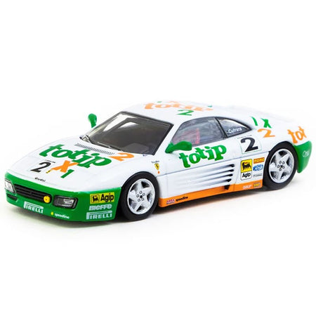Ferrari 348 Challenge #2 Paolo Cutrera "Ferrari 348 Challenge" (1993) "Hobby64" Series 1/64 Diecast Model Car by Tarmac Works-Tarmac Works-ModelCars.com