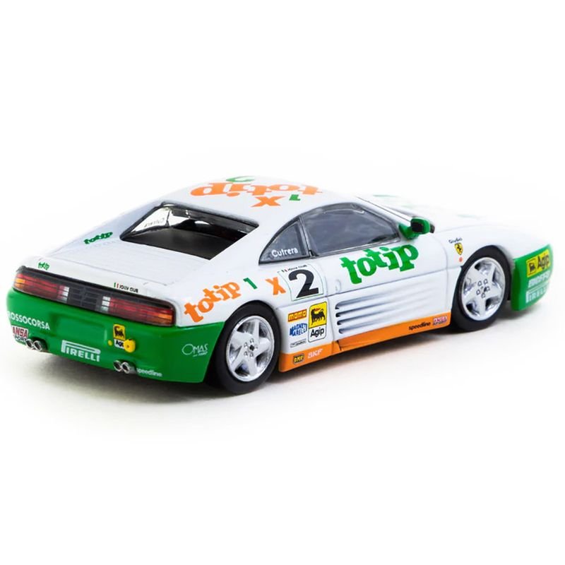 Ferrari 348 Challenge #2 Paolo Cutrera "Ferrari 348 Challenge" (1993) "Hobby64" Series 1/64 Diecast Model Car by Tarmac Works-Tarmac Works-ModelCars.com