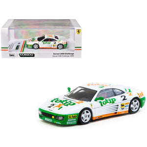 Ferrari 348 Challenge #2 Paolo Cutrera "Ferrari 348 Challenge" (1993) "Hobby64" Series 1/64 Diecast Model Car by Tarmac Works