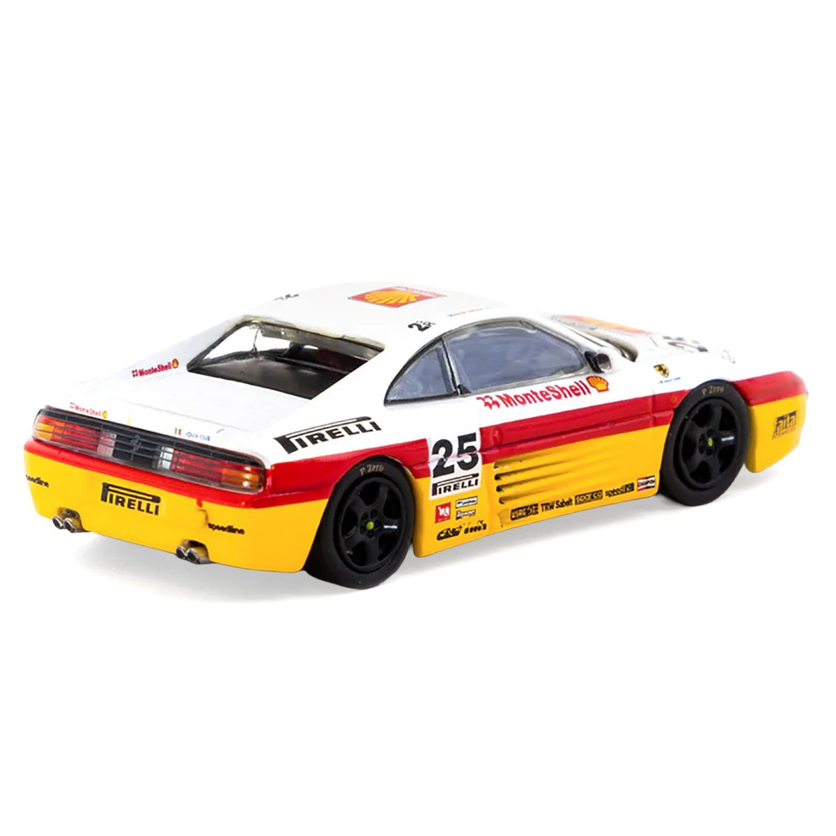Ferrari 348 Challenge #25 Oscar Larrauri "Italian GT Championship" (1994) "Hobby64" Series 1/64 Diecast Model by Tarmac Works-Tarmac Works-ModelCars.com
