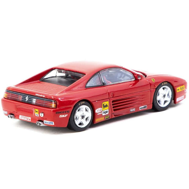 Ferrari 348 Challenge "Presentation Version" Red "Hobby64" Series 1/64 Diecast Model by Tarmac Works-Tarmac Works-ModelCars.com