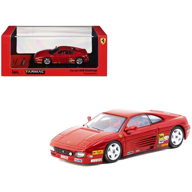 Ferrari 348 Challenge "Presentation Version" Red "Hobby64" Series 1/64 Diecast Model by Tarmac Works-Tarmac Works-ModelCars.com