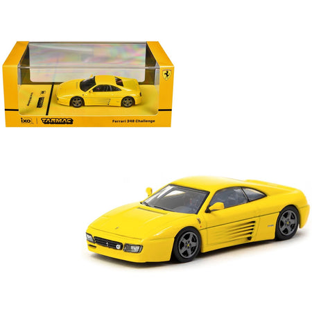 Ferrari 348 Challenge Yellow "Road64" Series 1/64 Diecast Model Car by Tarmac Works-Tarmac Works-ModelCars.com