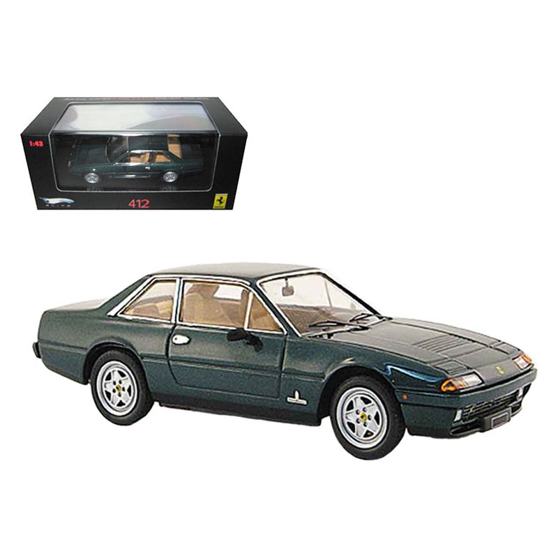 Ferrari 412 Green Limited Edition Elite 1/43 Diecast Model Car by Hot Wheels-Hotwheels-ModelCars.com