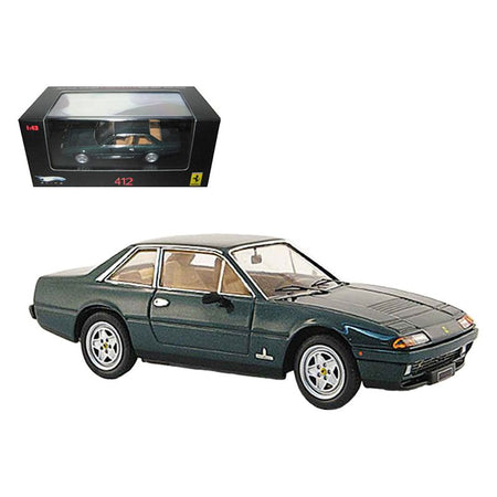 Ferrari 412 Green Limited Edition Elite 1/43 Diecast Model Car by Hot Wheels-Hotwheels-ModelCars.com