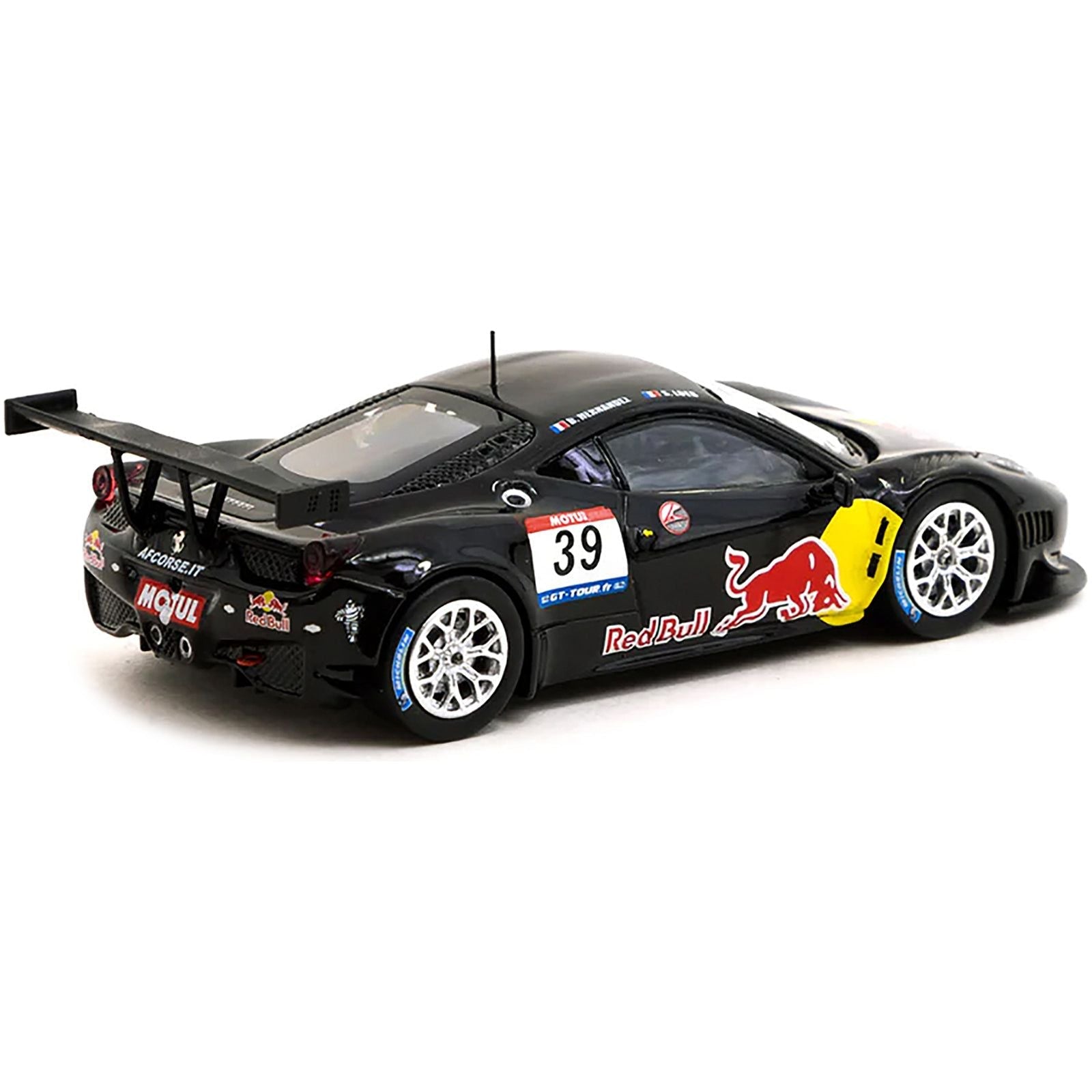 Ferrari 458 Italia GT3 39 Sebastien Loeb - Bruno Hernandez "Red Bull" GT Tour (2011) "Hobby64" Series 1/64 Diecast Model Car by Tarmac Works - Tarmac Works - ModelCars.com