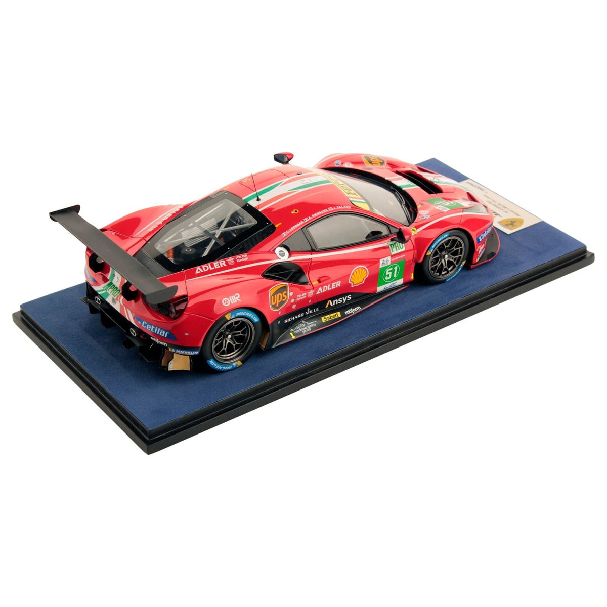 Ferrari 488 GTE 51 James Calado - Alessandro Pier Guidi - Come Ledogar Winner LMGTE Pro Class "AF Corse" 24 Hours of Le Mans (2021) 1/18 Model Car by LookSmart-LookSmart-ModelCars.com