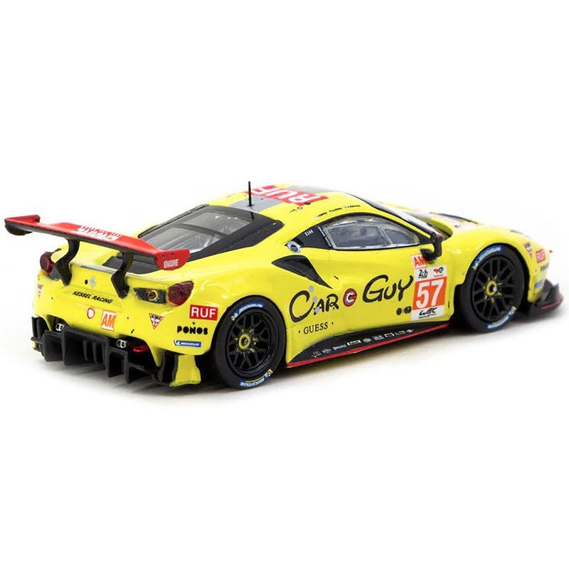 Ferrari 488 GTE 57 Scott Huffaker - Takeshi Kimura - Daniel Serra "Kessel Racing" "24 Hours of Le Mans" (2023) "Hobby64" Series 1/64 Diecast Model Car by Tarmac Works - Tarmac Works - ModelCars.com