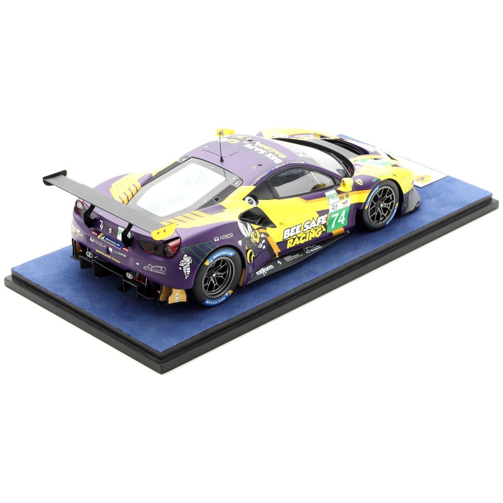 Ferrari 488 GTE Evo 74 Felipe Fraga - Sam Bird - Shane van Gisbergen "Riley Motorsports" GTE Pro "24 Hours of Le Mans" (2022) 1/18 Model Car by LookSmart - LookSmart - ModelCars.com