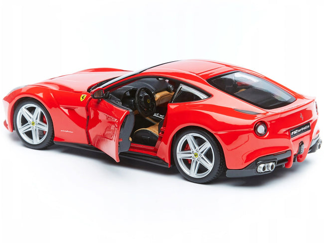 Ferrari 488 Pista Red with White and Blue Stripes 1/24 Diecast Model Car by Bburago-Bburago-ModelCars.com