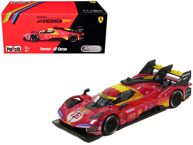 Ferrari 499P 50 Antonio Fuoco - Miguel Molina - Nicklas Nielsen "Ferrari AF Corse" Winner "24 Hours of Le Mans" (2024) 1/64 Diecast Model Car by Polistil-Polistil-ModelCars.com