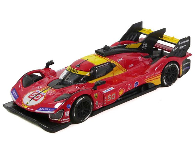 Ferrari 499P 50 Antonio Fuoco - Miguel Molina - Nicklas Nielsen "Ferrari AF Corse" Winner "24 Hours of Le Mans" (2024) 1/64 Diecast Model Car by Polistil-Polistil-ModelCars.com