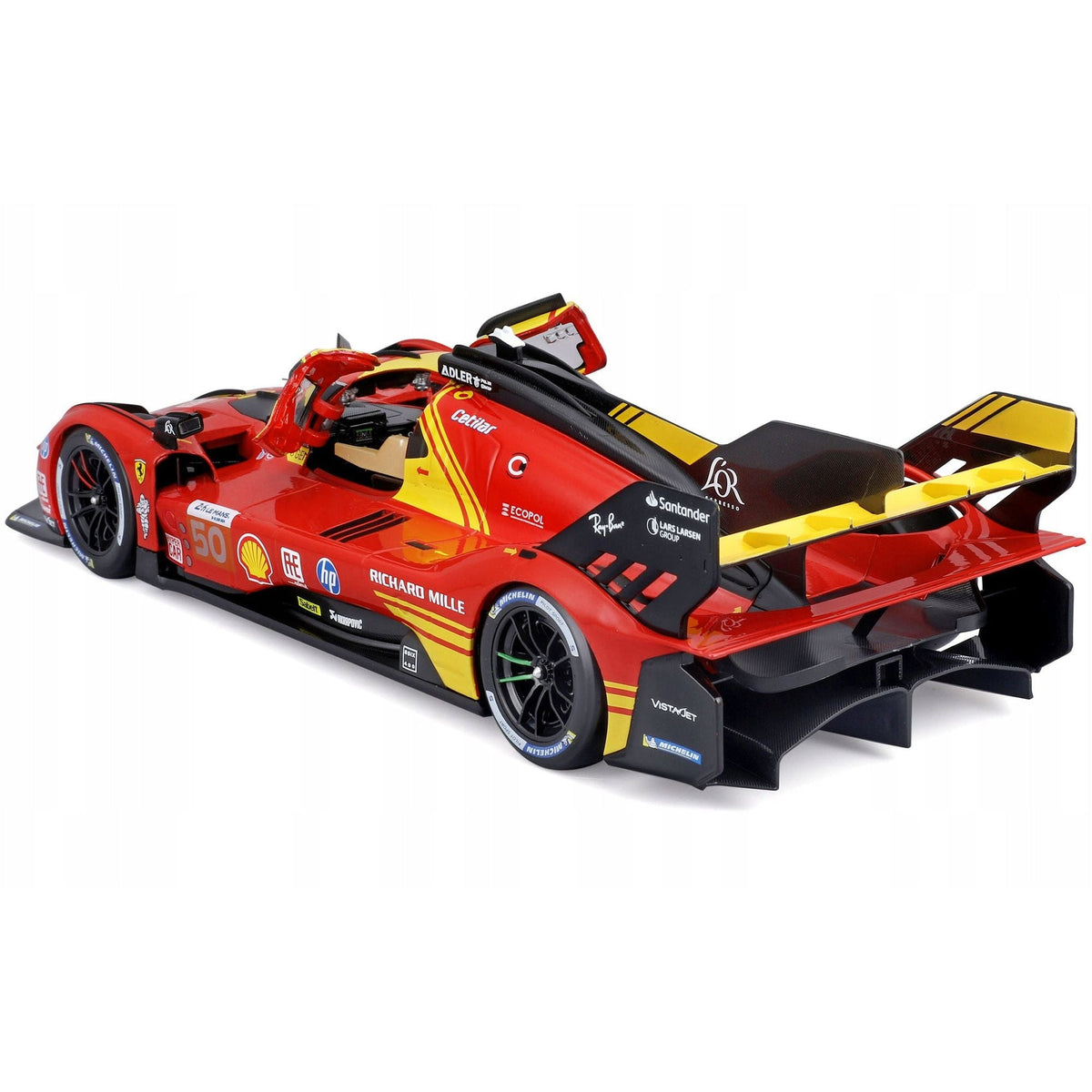 Ferrari 499P #50 Antonio Fuoco - Miguel Molina - Nicklas Nielsen "Ferrari AF Corse" Winner "24 Hours of Le Mans" (2024) "Racing" Series 1/18 Diecast Model Car by Bburago-Bburago-ModelCars.com