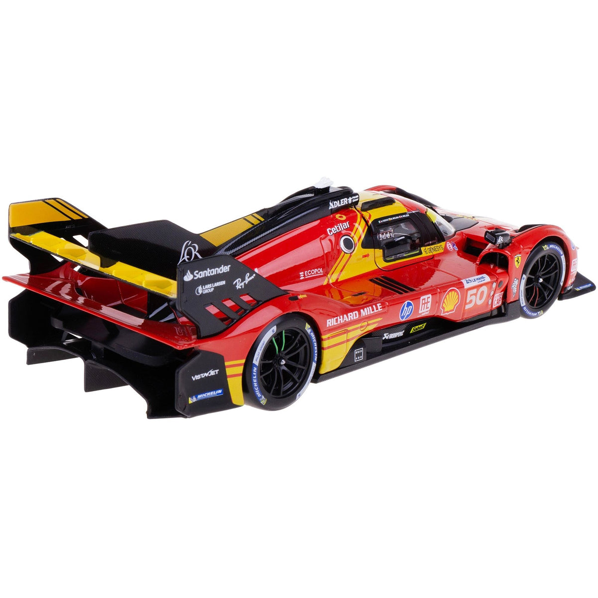 Ferrari 499P #50 Antonio Fuoco - Miguel Molina - Nicklas Nielsen "Ferrari AF Corse" Winner "24 Hours of Le Mans" (2024) "Racing" Series 1/24 Diecast Model Car by Bburago-Bburago-ModelCars.com