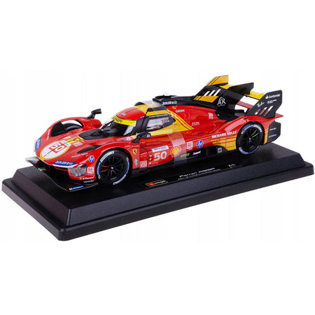 Ferrari 499P #50 Antonio Fuoco - Miguel Molina - Nicklas Nielsen "Ferrari AF Corse" Winner "24 Hours of Le Mans" (2024) "Racing" Series 1/24 Diecast Model Car by Bburago-Bburago-ModelCars.com