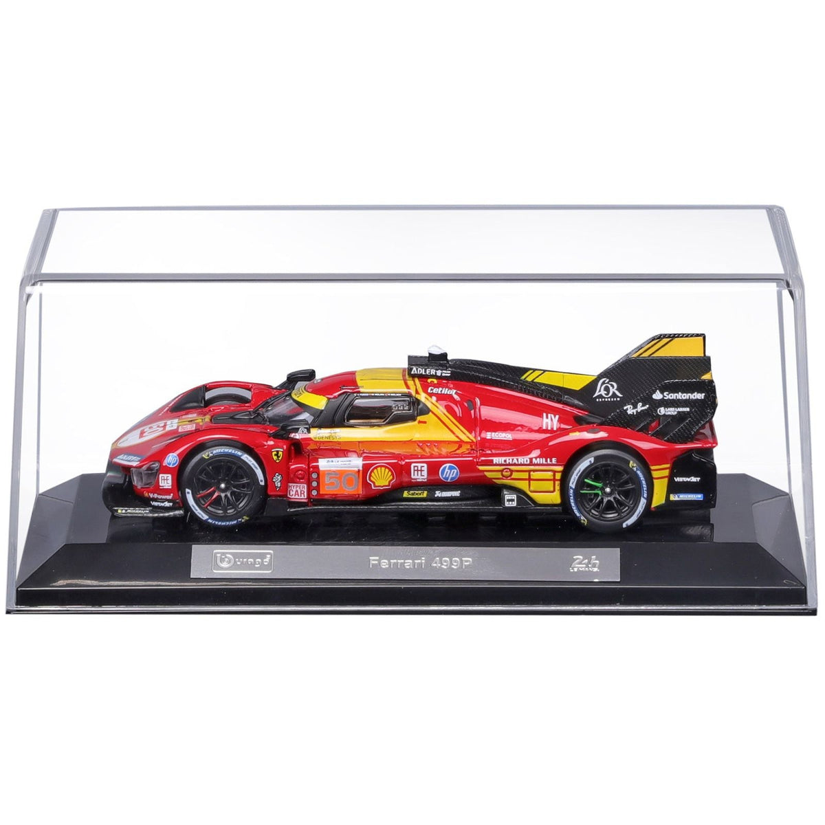 Ferrari 499P #50 Antonio Fuoco - Miguel Molina - Nicklas Nielsen "Ferrari AF Corse" Winner "24 Hours of Le Mans" (2024) "Racing" Series 1/43 Diecast Model Car by Bburago-Bburago-ModelCars.com