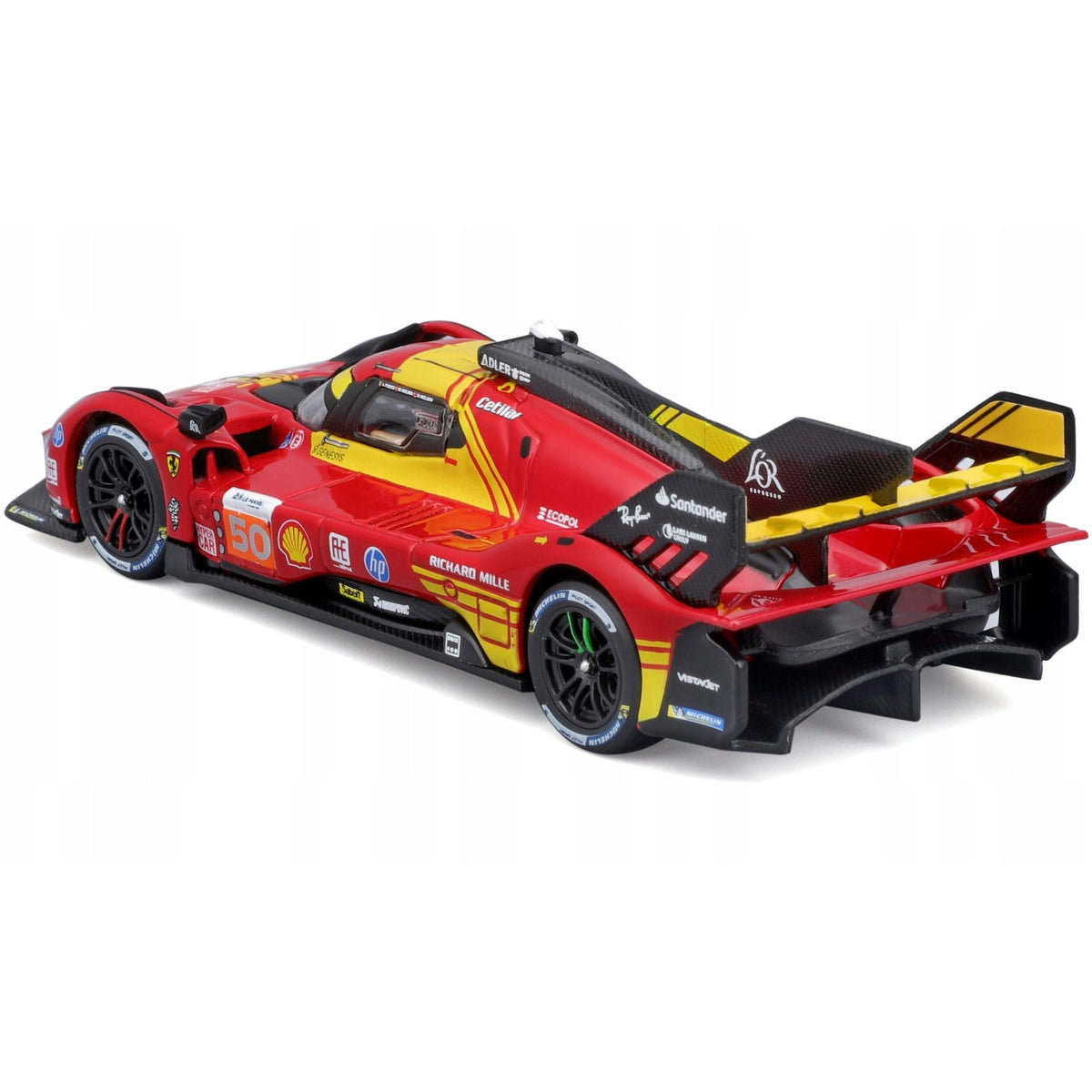 Ferrari 499P #50 Antonio Fuoco - Miguel Molina - Nicklas Nielsen "Ferrari AF Corse" Winner "24 Hours of Le Mans" (2024) "Racing" Series 1/43 Diecast Model Car by Bburago-Bburago-ModelCars.com