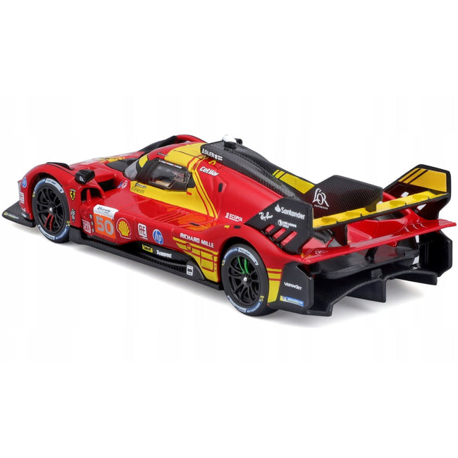 Ferrari 499P #50 Antonio Fuoco - Miguel Molina - Nicklas Nielsen "Ferrari AF Corse" Winner "24 Hours of Le Mans" (2024) "Racing" Series 1/43 Diecast Model Car by Bburago-Bburago-ModelCars.com