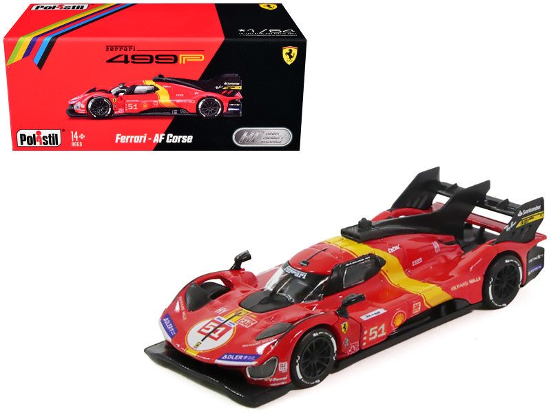 Ferrari 499P 51 James Calado - Antonio Giovinazzi - Alessandro Pier Guidi "Ferrari AF Corse" Winner "24 Hours of Le Mans" (2023) 1/64 Diecast Model Car by Polistil-Polistil-ModelCars.com