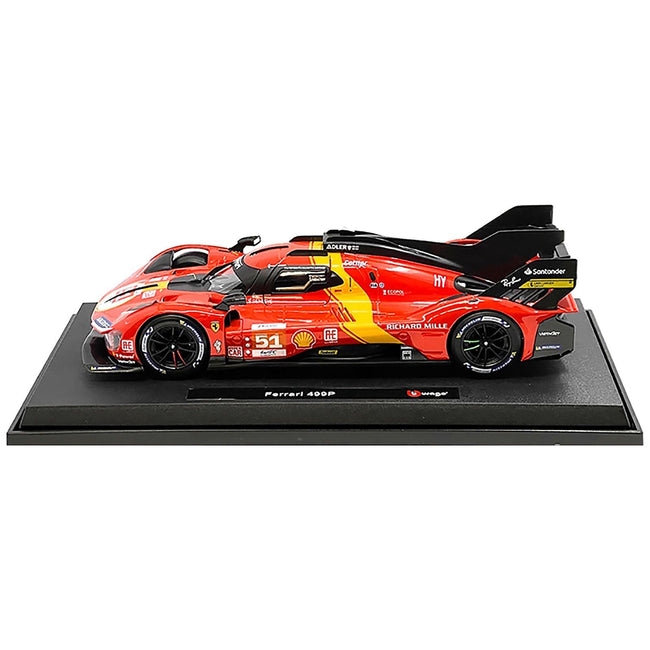 Ferrari 499P #51 James Calado - Antonio Giovinazzi - Alessandro Pier Guidi "Ferrari AF Corse" Winner "24 Hours of Le Mans" (2023) "Racing" Series 1/18 Diecast Model Car by Bburago-Bburago-ModelCars.com