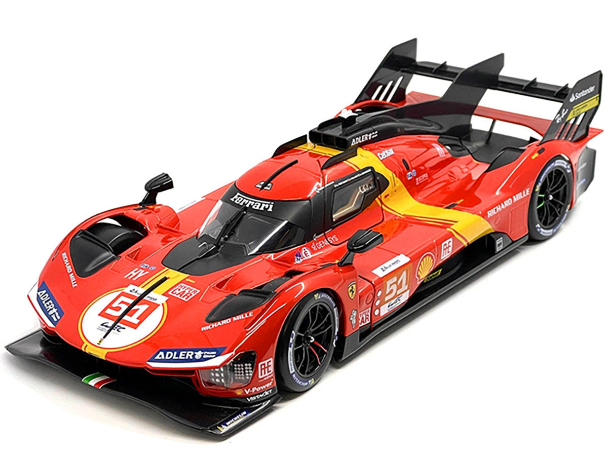 Ferrari 499P #51 James Calado - Antonio Giovinazzi - Alessandro Pier Guidi "Ferrari AF Corse" Winner "24 Hours of Le Mans" (2023) "Racing" Series 1/18 Diecast Model Car by Bburago-Bburago-ModelCars.com