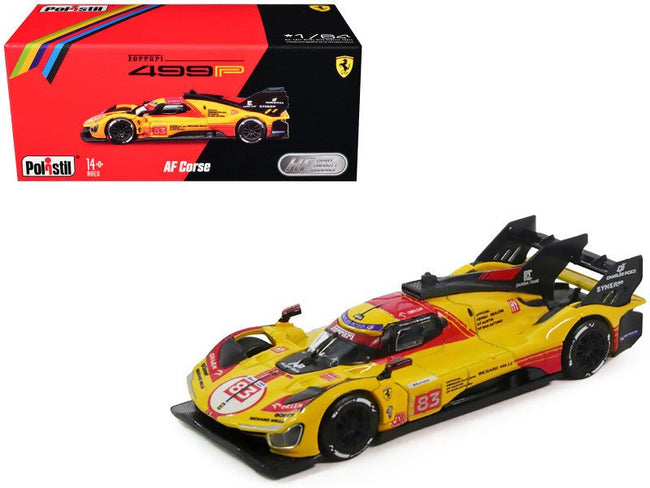 Ferrari 499P 83 Robert Kubica - Robert Shwartzman - Yifei Ye "AF Corse" "24 Hours of Le Mans" (2024) 1/64 Diecast Model Car by Polistil-Polistil-ModelCars.com