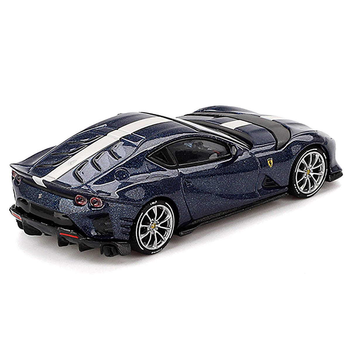 Ferrari 812 Competizione Tour De France Blue with White Stripe 1/64 Diecast Model Car by BBR - BBR - ModelCars.com