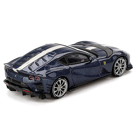 Ferrari 812 Competizione Tour De France Blue with White Stripe 1/64 Diecast Model Car by BBR - BBR - ModelCars.com