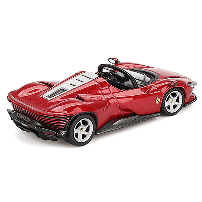 Ferrari Daytona SP3 Rosso Imola Red with Blue Interior 1/64 Diecast Model Car by BBR - BBR - ModelCars.com