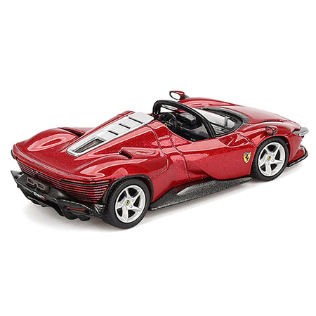 Ferrari Daytona SP3 Rosso Imola Red with Blue Interior 1/64 Diecast Model Car by BBR-BBR-ModelCars.com