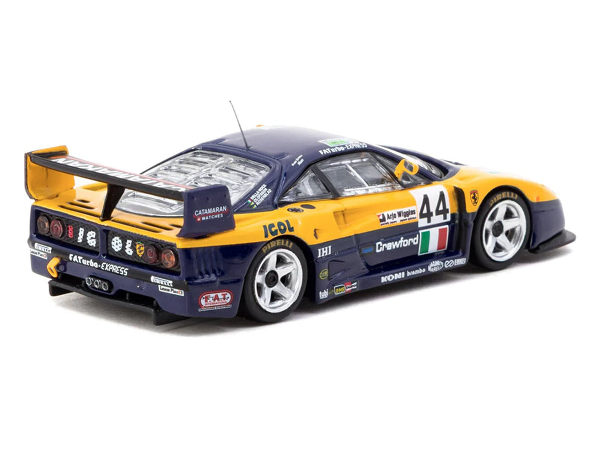 Ferrari F40 GTE 44 Luciano Della Noce - Anders Olofsson - Carl Rosenblad "24 Hours of Le Mans" (1996) "Hobby64" Series 1/64 Diecast Model Car by Tarmac Works-Tarmac Works-ModelCars.com