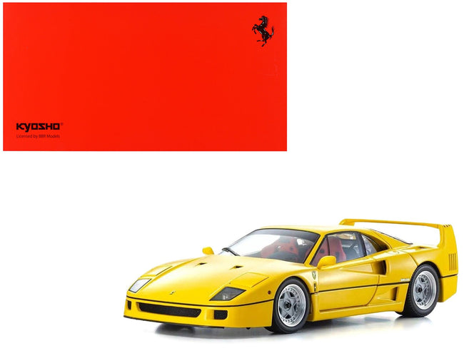 Ferrari F40 Yellow 1/18 Diecast Model Car by Kyosho-Kyosho-ModelCars.com