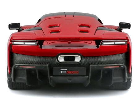 Ferrari F80 Red with Black Top "Race + Play" Series 1/24 Diecast Model Car by Bburago-Bburago-ModelCars.com