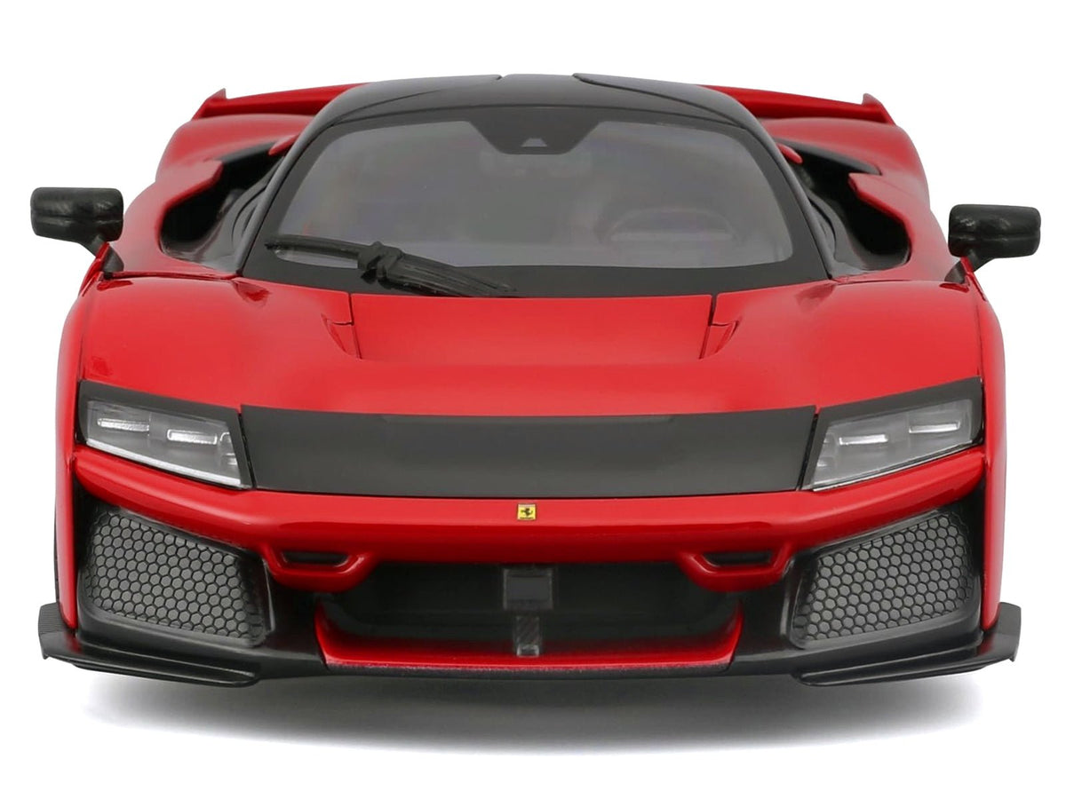 Ferrari F80 Red with Black Top "Race + Play" Series 1/24 Diecast Model Car by Bburago-Bburago-ModelCars.com