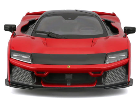 Ferrari F80 Red with Black Top "Race + Play" Series 1/24 Diecast Model Car by Bburago-Bburago-ModelCars.com