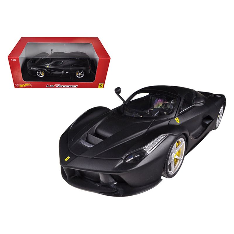 Ferrari Laferrari F70 Hybrid Matt Black 1/18 Diecast Car Model by Hot Wheels - Hotwheels - ModelCars.com