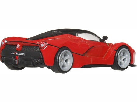 Ferrari LaFerrari Red with Black Top "Euro Speed" Series Diecast Model Car by Hot Wheels-Hotwheels-ModelCars.com