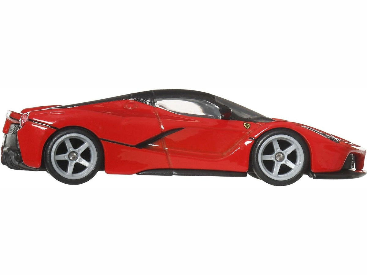 Ferrari LaFerrari Red with Black Top "Euro Speed" Series Diecast Model Car by Hot Wheels-Hotwheels-ModelCars.com