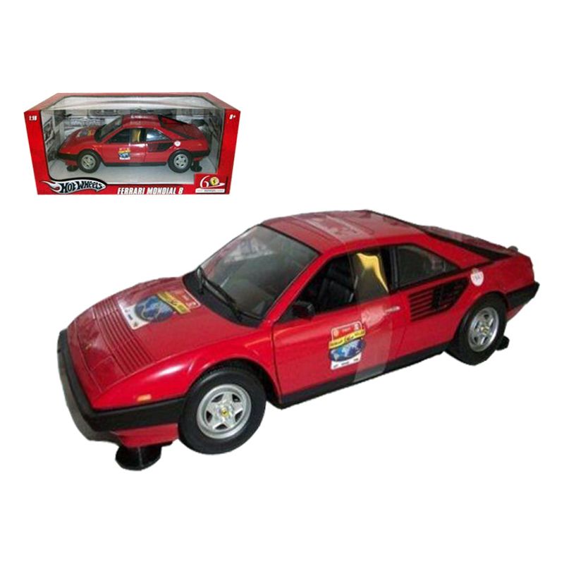 Ferrari Mondial 8 60th Anniversary Red 1/18 Diecast Model Car by Hot Wheels - Hotwheels - ModelCars.com