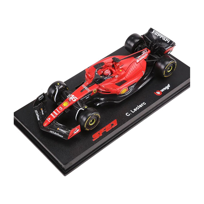 Ferrari SF-23 #16 Charles Leclerc "Formula One F1 World Championship" (2023) with Display Case "Formula Racing" Series 1/43 Diecast Model Car by Bburago-Bburago-ModelCars.com