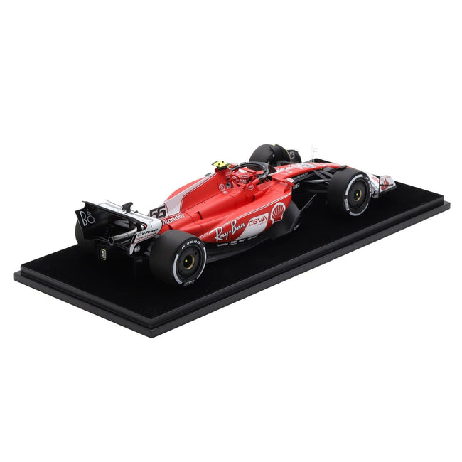 Ferrari SF-23 #55 Carlos Sainz Formula One F1 "Las Vegas GP" (2023) with Acrylic Display Case 1/18 Model Car by LookSmart-LookSmart-ModelCars.com
