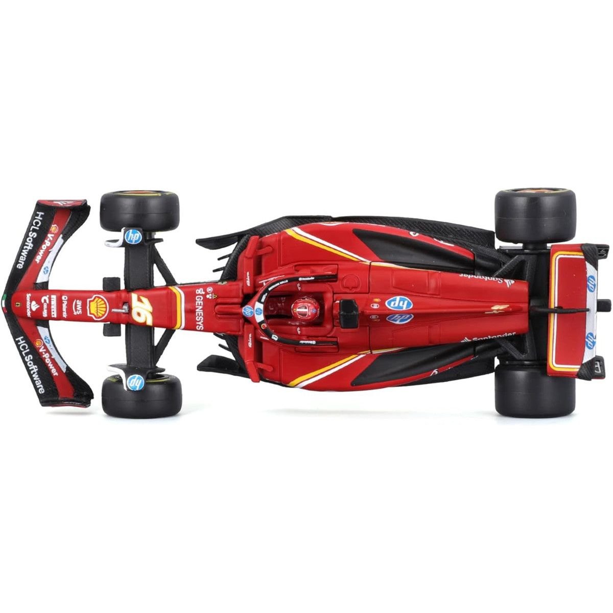Ferrari SF - 24 16 Charles Leclerc "Formula One F1 World Championship" (2024) with Display Case "Formula Racing" Series 1/43 Diecast Model Car by Bburago - Bburago - ModelCars.com