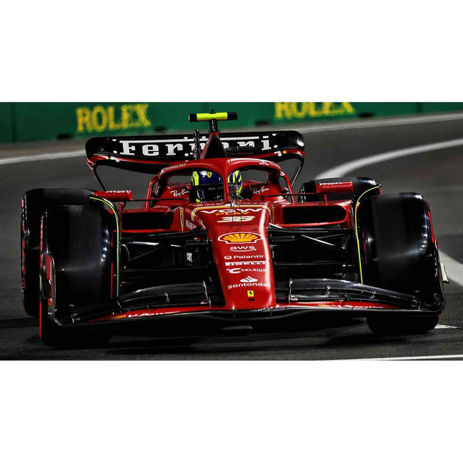 Ferrari SF - 24 38 Oliver Bearman Formula One F1 "Saudi Arabia GP" (2024) with Acrylic Display Case 1/18 Model Car by LookSmart - LookSmart - ModelCars.com