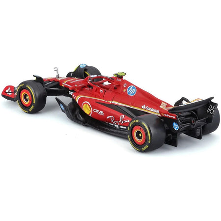 Ferrari SF - 24 55 Carlos Sainz "Formula One F1 World Championship" (2024) "Formula Racing" Series 1/43 Diecast Model Car by Bburago - Bburago - ModelCars.com