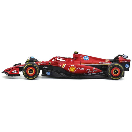 Ferrari SF - 24 55 Carlos Sainz "Formula One F1 World Championship" (2024) "Formula Racing" Series 1/43 Diecast Model Car by Bburago - Bburago - ModelCars.com
