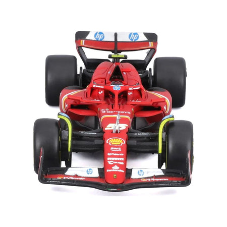 Ferrari SF - 24 55 Carlos Sainz "Formula One F1 World Championship" (2024) with Display Case "Formula Racing" Series 1/43 Diecast Model Car by Bburago - Bburago - ModelCars.com