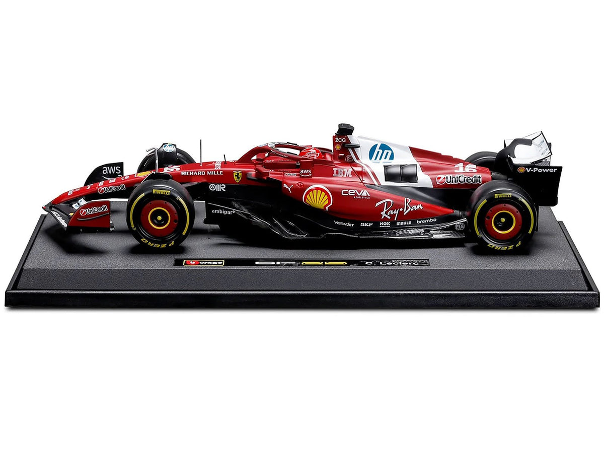 Ferrari SF-25 16 Charles Leclerc Formula One F1 World Championship (2025) "Formula Racing" Series 1/18 Diecast Model Car by Bburago-Bburago-ModelCars.com