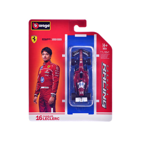 Ferrari SF-25 #16 Charles Leclerc Formula One F1 World Championship (2025) "Formula Racing" Series 1/64 Diecast Model Car by Bburago-Bburago-ModelCars.com