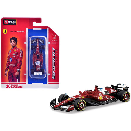 Ferrari SF-25 #16 Charles Leclerc Formula One F1 World Championship (2025) "Formula Racing" Series 1/64 Diecast Model Car by Bburago-Bburago-ModelCars.com