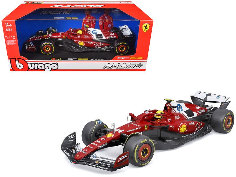 Ferrari SF-25 44 Lewis Hamilton Formula One F1 World Championship (2025) "Formula Racing" Series 1/18 Diecast Model Car by Bburago-Bburago-ModelCars.com